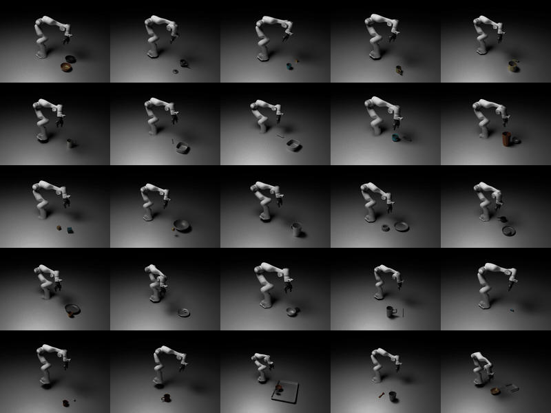 Selected 25 episodes from the DROID Dataset.